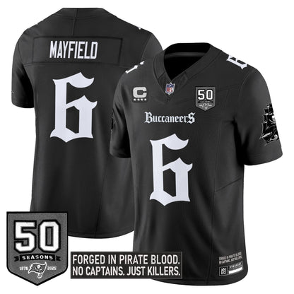 Tampa Bay Buccaneers 'Gothic Pirate Shadows Edition' Limited Jersey - All Stitched