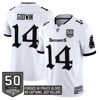 Tampa Bay Buccaneers 'Gothic Pirate Shadows Edition' Limited Jersey - All Stitched