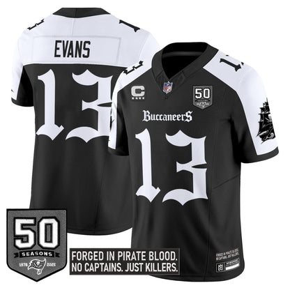 Tampa Bay Buccaneers 'Gothic Pirate Shadows Edition' Limited Jersey - All Stitched