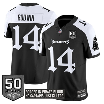 Tampa Bay Buccaneers 'Gothic Pirate Shadows Edition' Limited Jersey - All Stitched