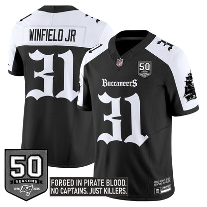 Tampa Bay Buccaneers 'Gothic Pirate Shadows Edition' Limited Jersey - All Stitched