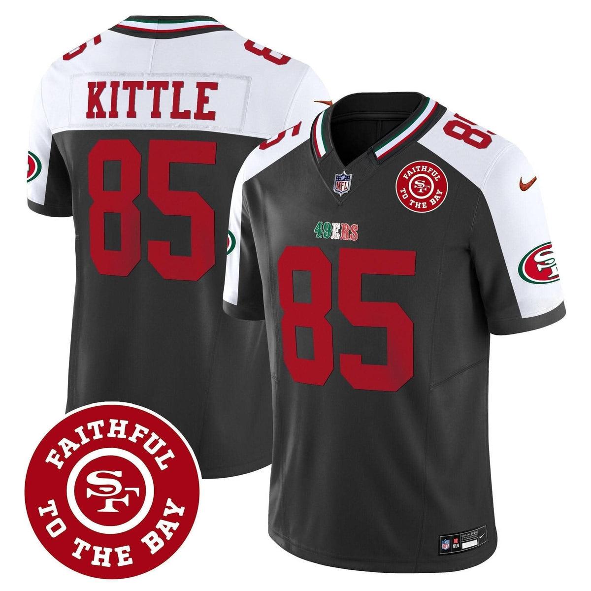 49ers Mexico Faithful To The Bay Patch Vapor Jersey - All Stitched