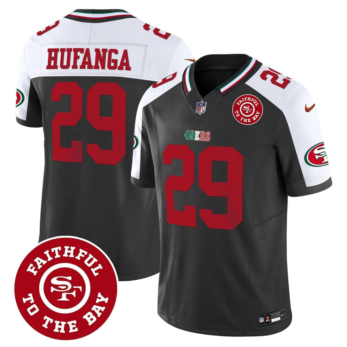 49ers Mexico Faithful To The Bay Patch Vapor Jersey - All Stitched