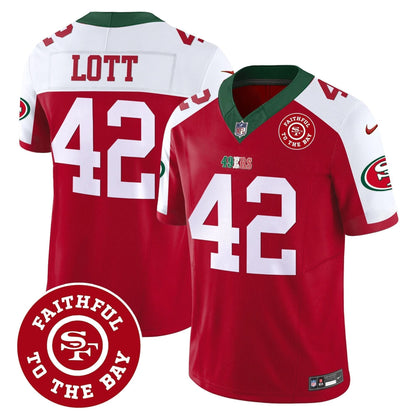 49ers Mexico Faithful To The Bay Patch Vapor Jersey - All Stitched