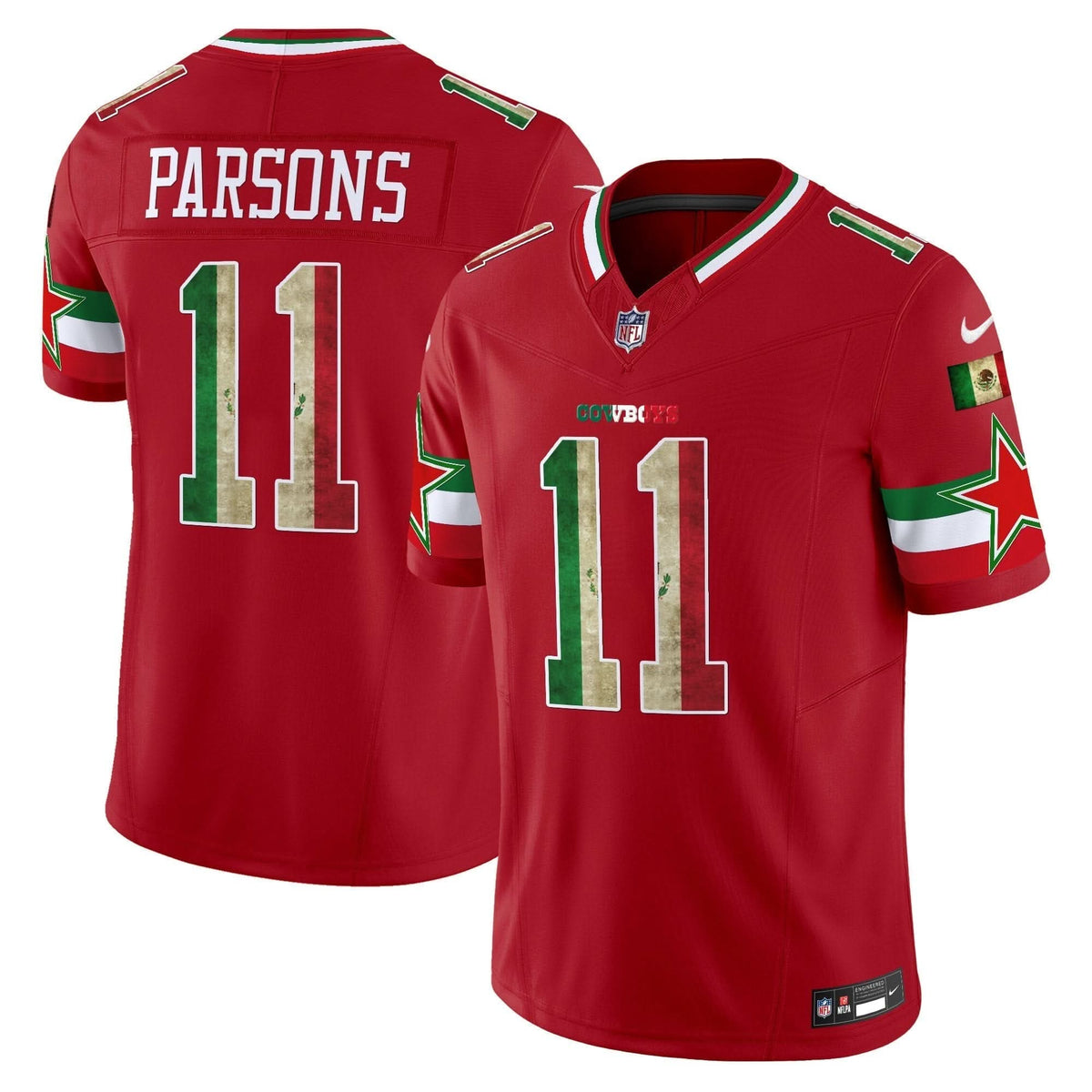 Dallas Cowboys Mexico Vapor Limited Jersey V3 - All Stitched