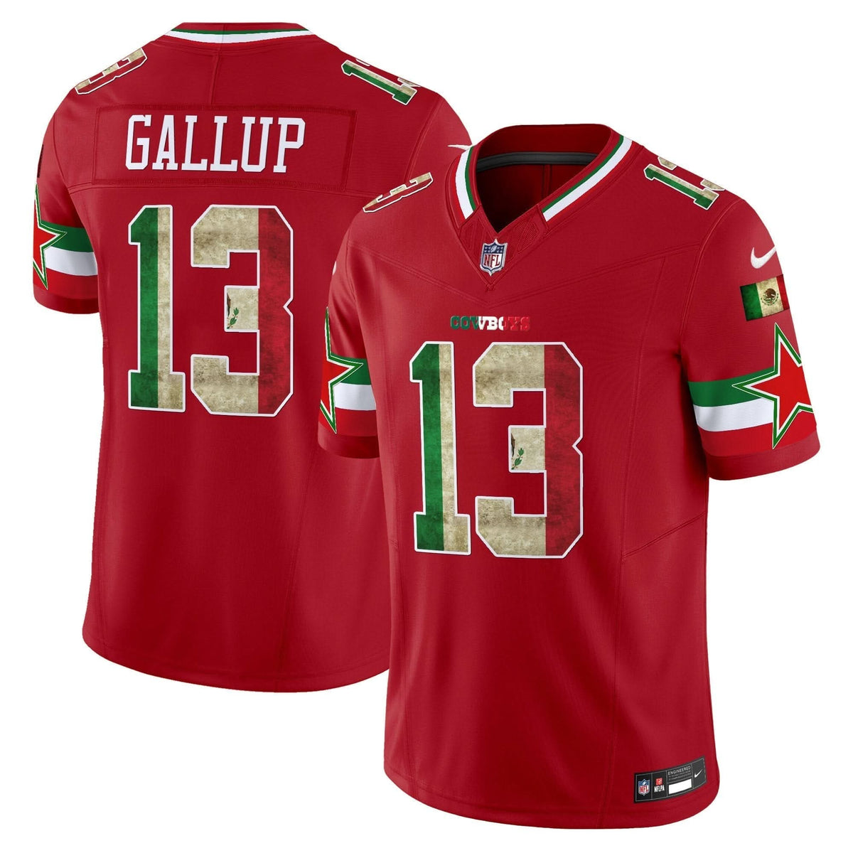 Dallas Cowboys Mexico Vapor Limited Jersey V3 - All Stitched
