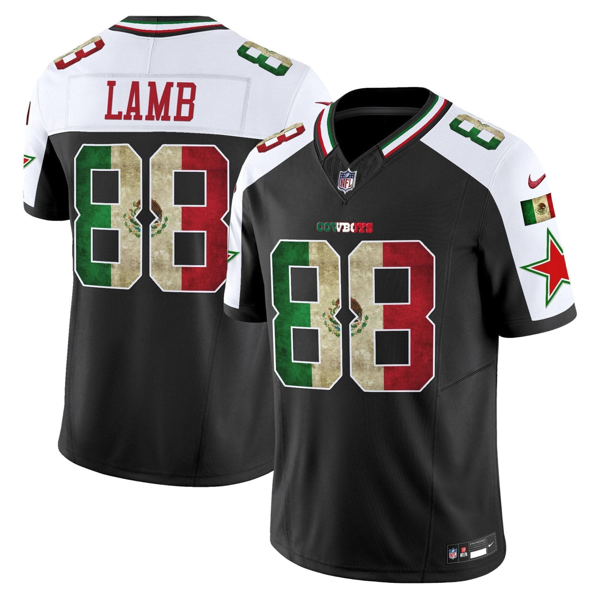 Dallas Cowboys Mexico Vapor Limited Jersey V3 - All Stitched