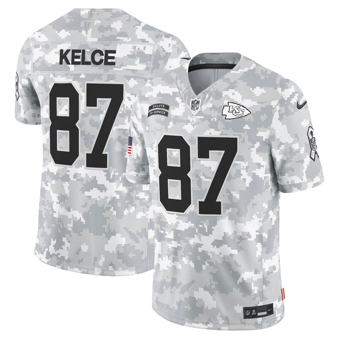 Kansas City Chiefs 2024 Salute to Service Vapor Limited Jersey - All stitched