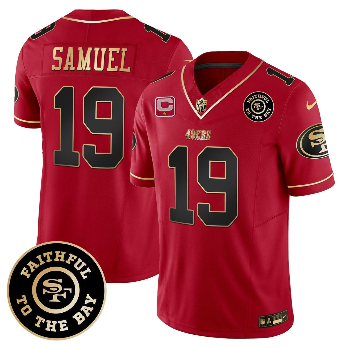49ers Faithful To The Bay Patch Vapor Limited Jersey V6 - All Stitched