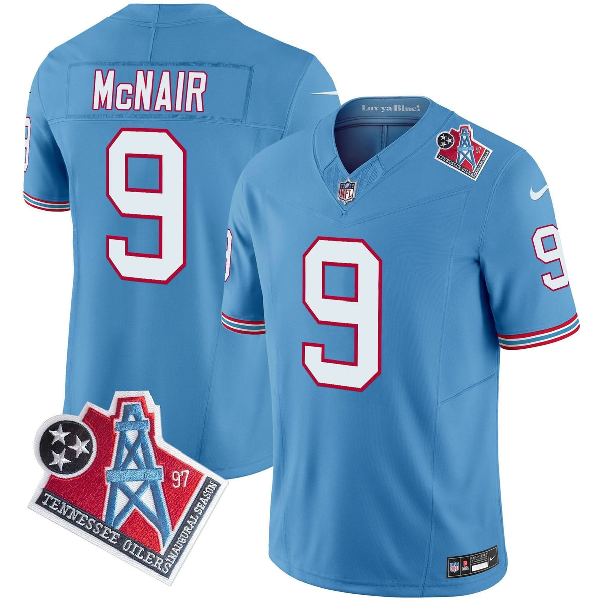 Titans 1997 Throwback Vapor Limited Jersey - All Stitched