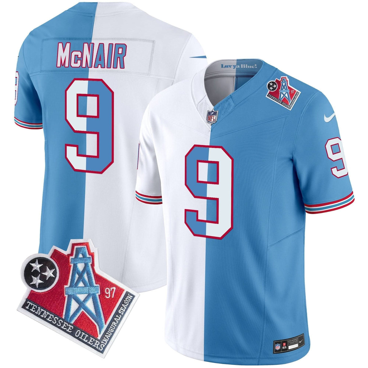 Titans 1997 Throwback Vapor Limited Jersey - All Stitched