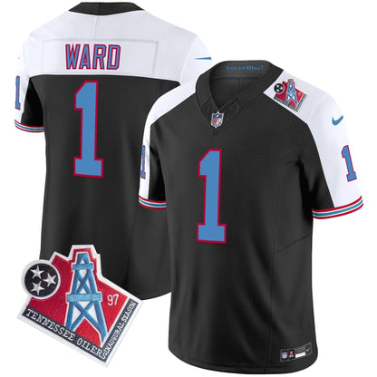 Titans 1997 Throwback Vapor Limited Jersey - All Stitched