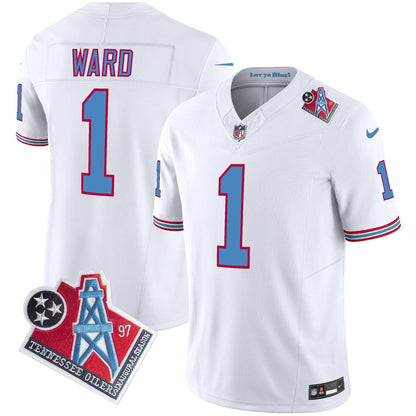 Titans 1997 Throwback Vapor Limited Jersey - All Stitched