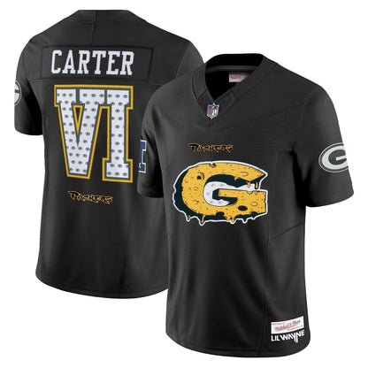 Green Bay Packers 'Cheesehead' x 'Tha Carter VI' Style Vapor Limited Jersey - All Stitched