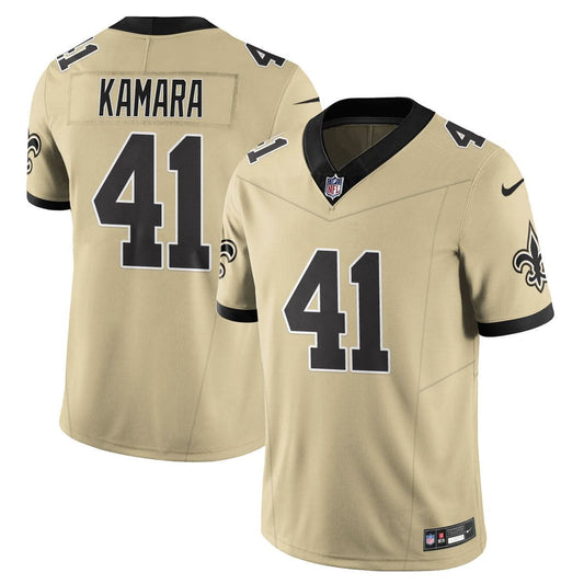 New Orleans Saints Golds Alternate Vapor Limited Jersey - All Stitched