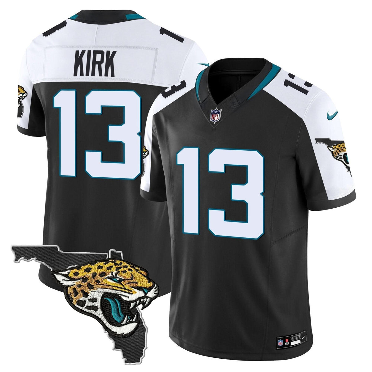 Jacksonville Jaguars Florida Patch Vapor Jersey - All Stitched