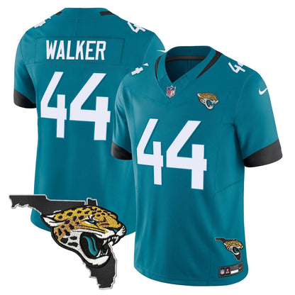 Jacksonville Jaguars Florida Patch Vapor Jersey - All Stitched