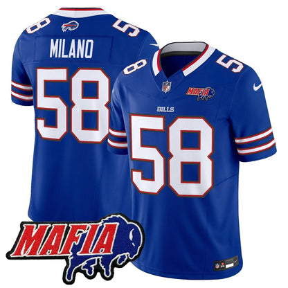 Buffalo Bills 2024 Bills Mafia Patch Vapor Limited Jersey - All Stitched