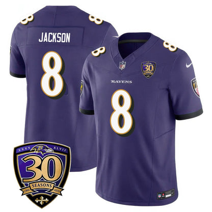 Baltimore Ravens Limited 30th Season Jersey - All Stitched