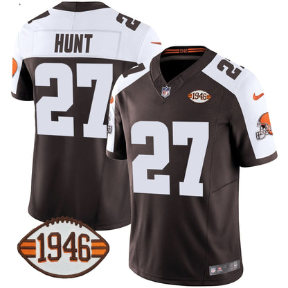Browns 1946 75th Anniversary Patch Jersey - All Stitched