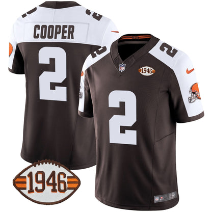 Browns 1946 75th Anniversary Patch Jersey - All Stitched