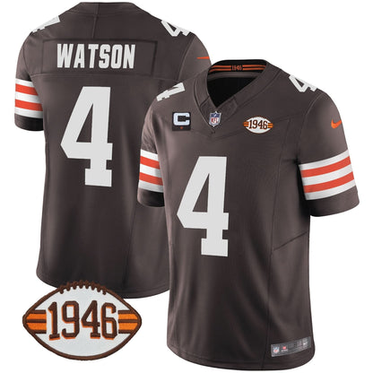 Browns 1946 75th Anniversary Patch Jersey - All Stitched