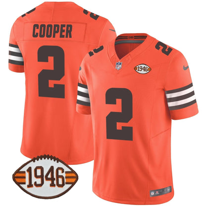 Browns 1946 75th Anniversary Patch Jersey - All Stitched