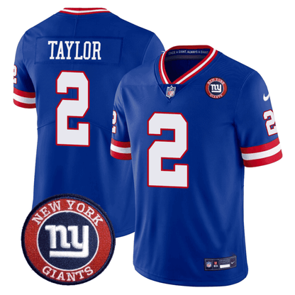 Giants Logo Patch Limited Jersey - All Stitched