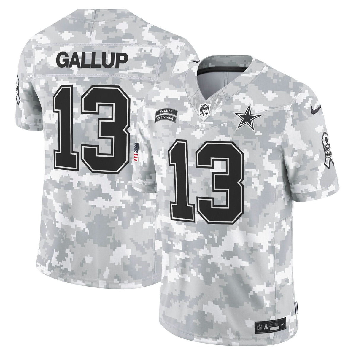 Dallas Cowboys 2024 Salute to Service Vapor Limited Jersey - All stitched