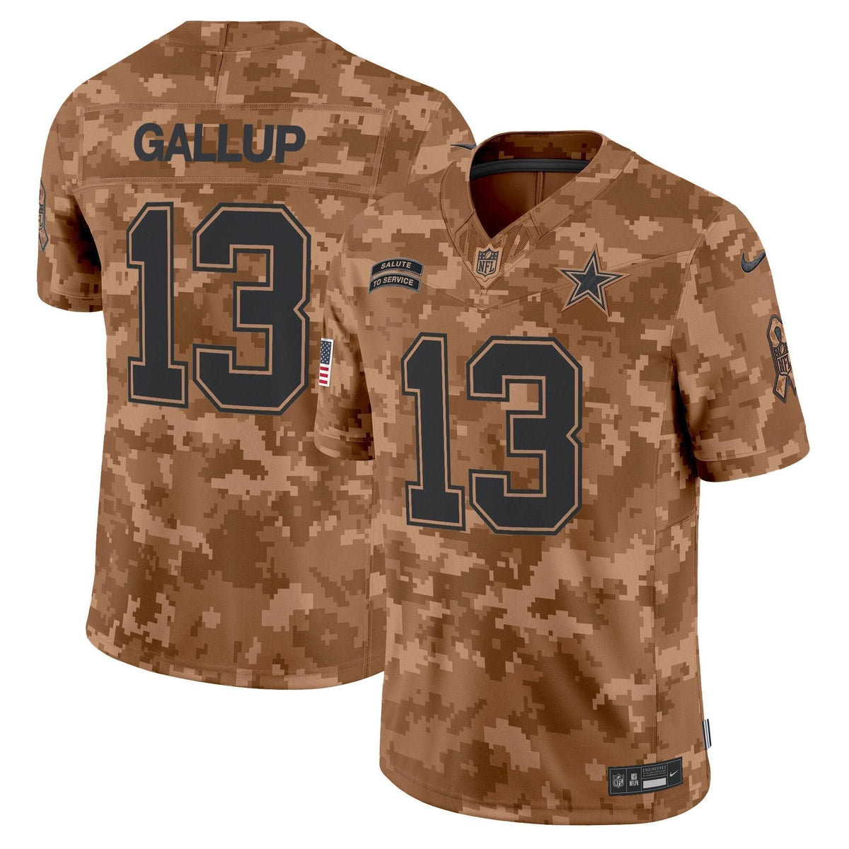 Dallas Cowboys 2024 Salute to Service Vapor Limited Jersey - All stitched