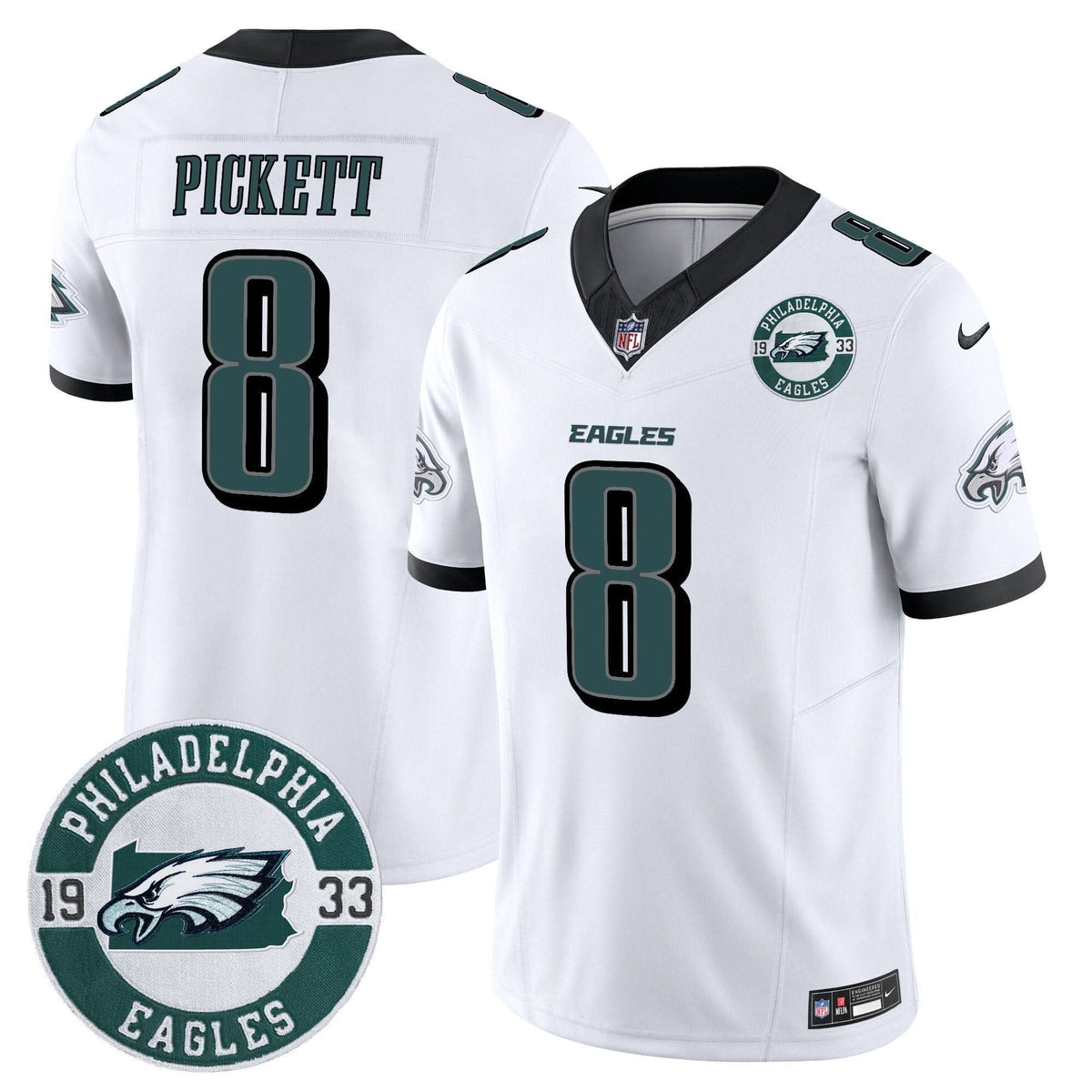 Eagles 2024 Vapor Limited Jersey - Est. 1933 Patch - All Stitched
