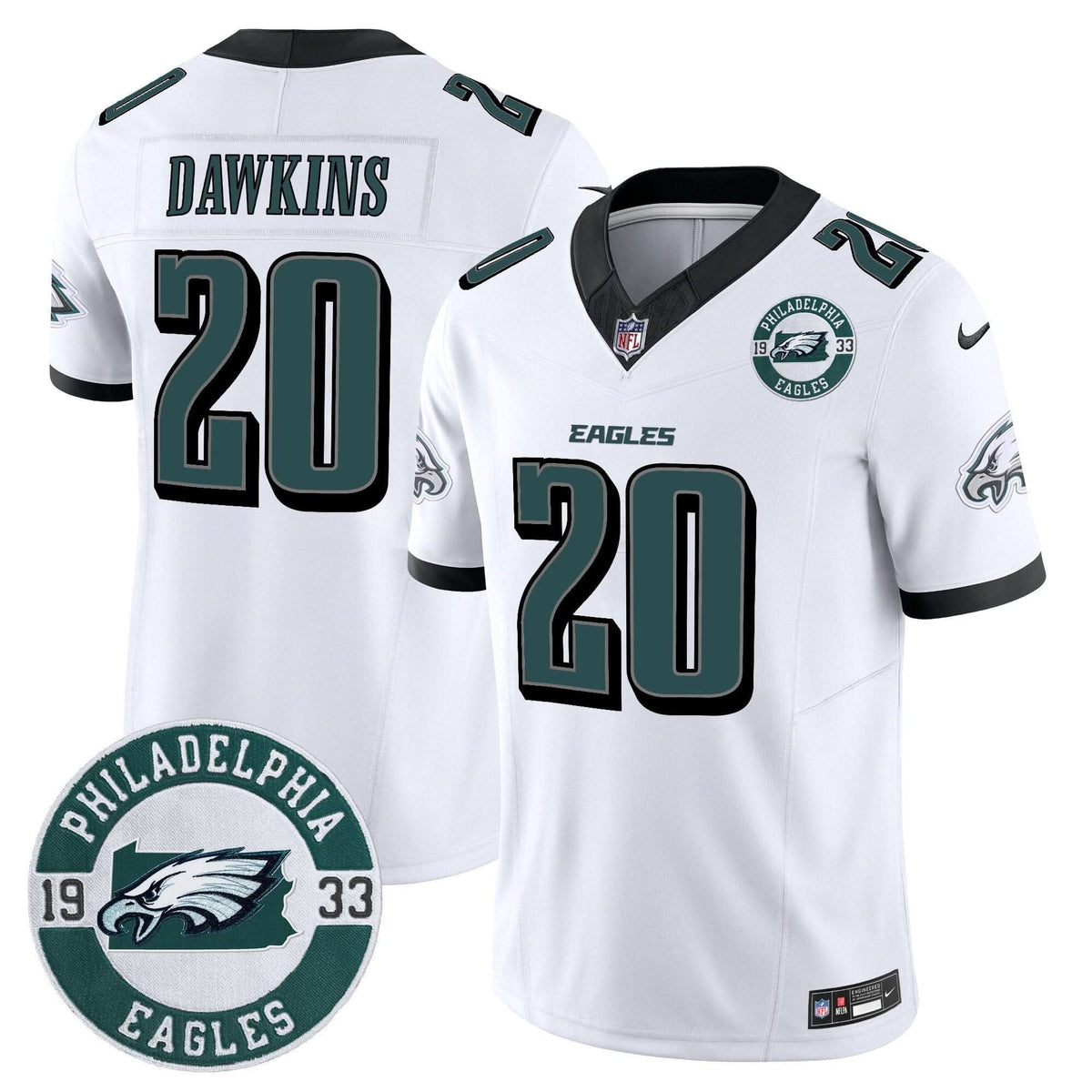 Eagles 2024 Vapor Limited Jersey - Est. 1933 Patch - All Stitched
