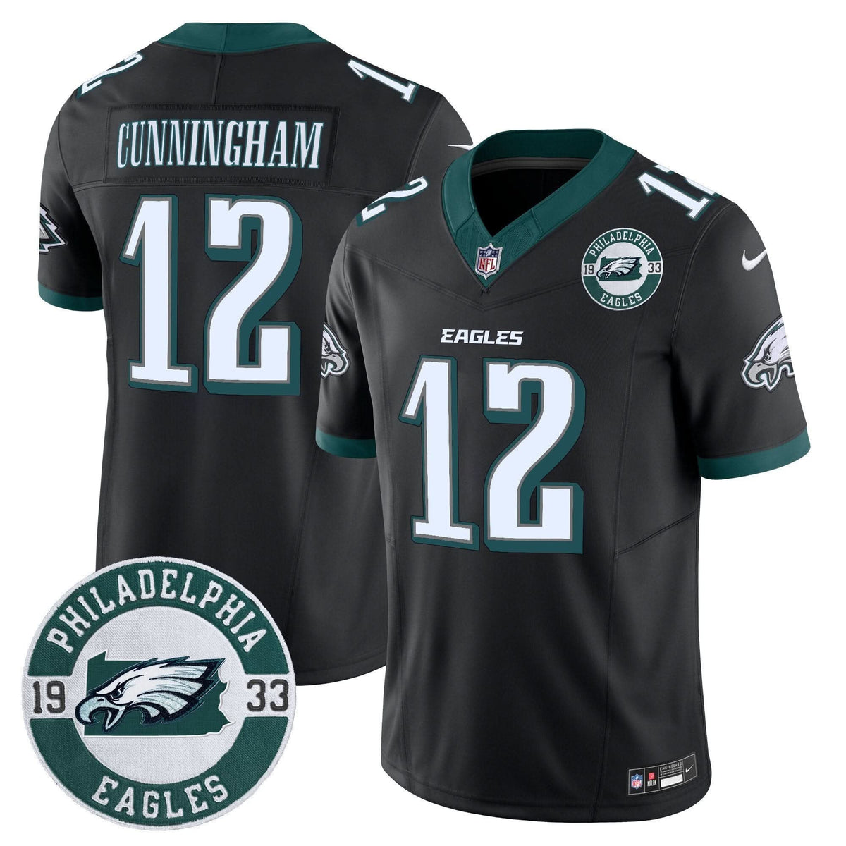 Eagles 2024 Vapor Limited Jersey - Est. 1933 Patch - All Stitched