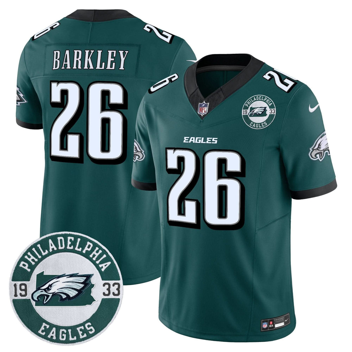 Eagles 2024 Vapor Limited Jersey - Est. 1933 Patch - All Stitched