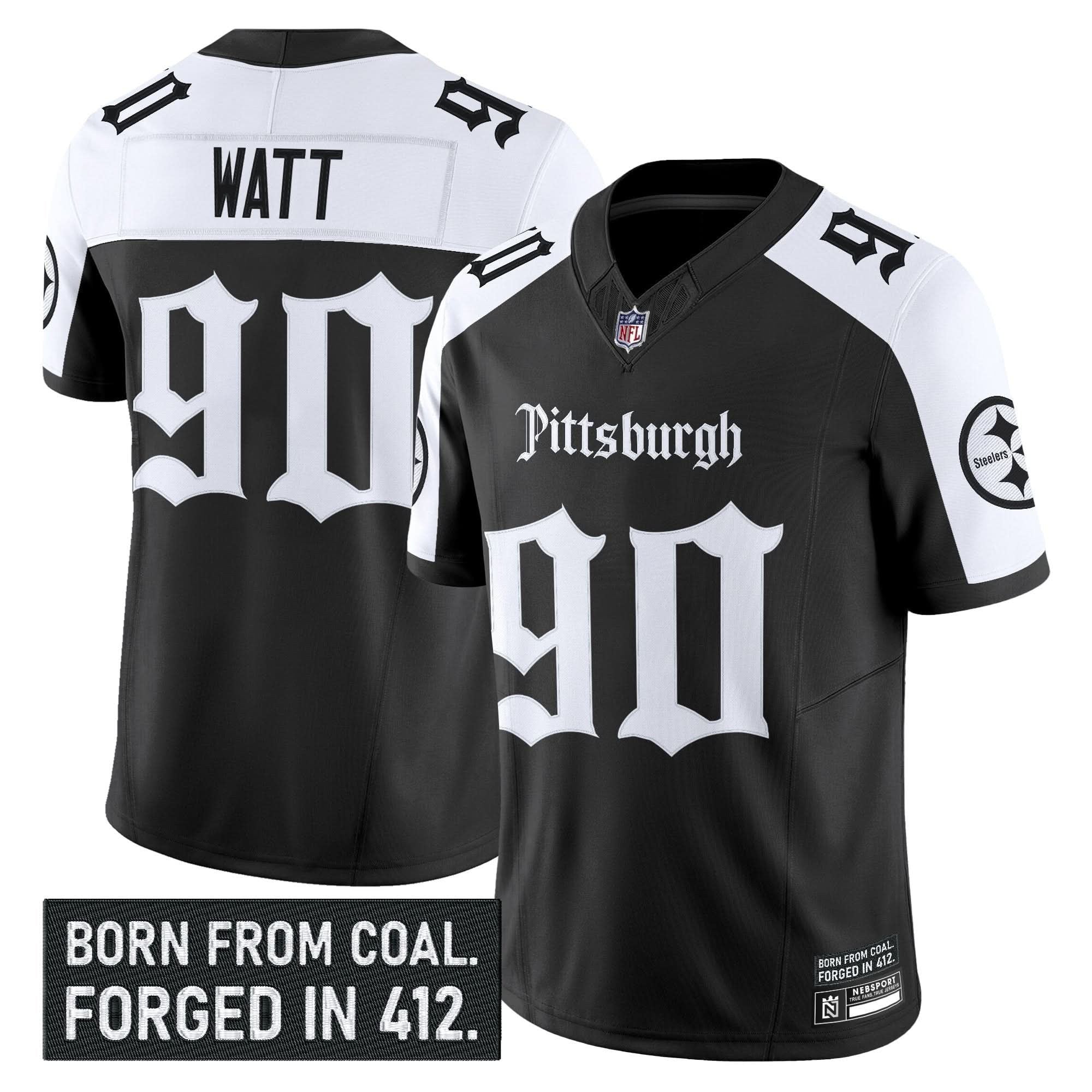 Pittsburgh Steelers 'Gothic Steel City Edition' Vapor Limited Jersey - All Stitched