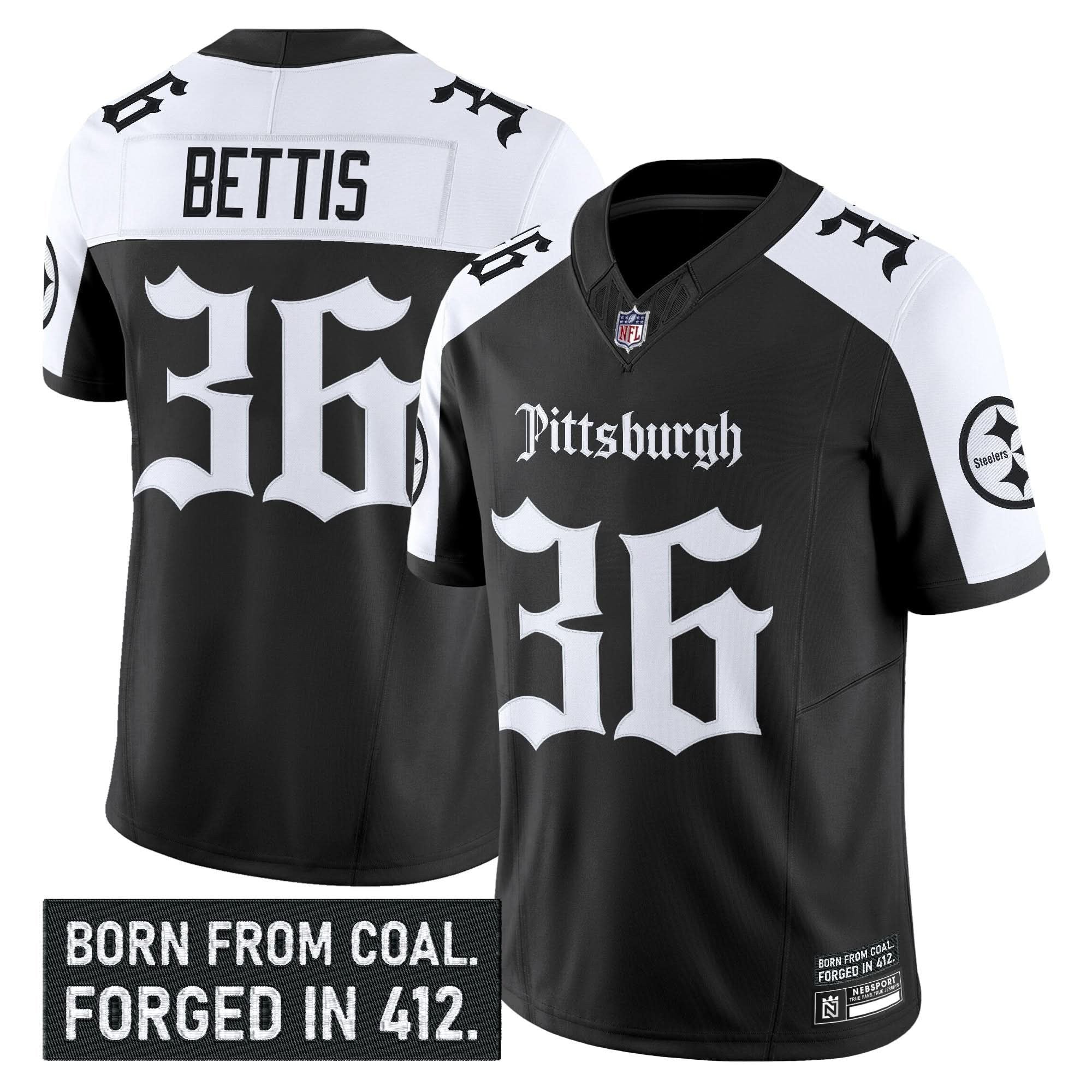 Pittsburgh Steelers 'Gothic Steel City Edition' Vapor Limited Jersey - All Stitched