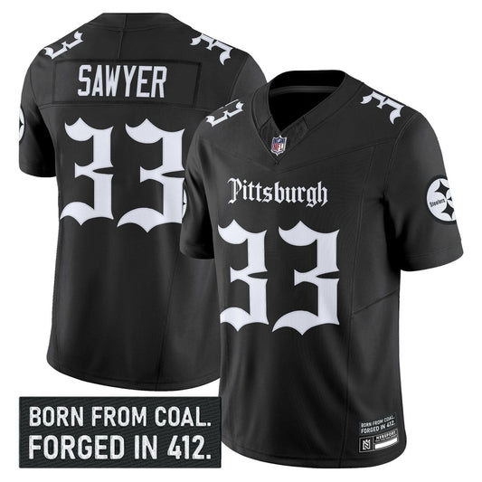 Pittsburgh Steelers 'Gothic Steel City Edition' Vapor Limited Jersey - All Stitched