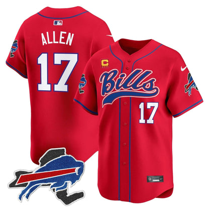 Buffalo Bills 2024 New York Patch Vapor Baseball Jersey - All Stitched