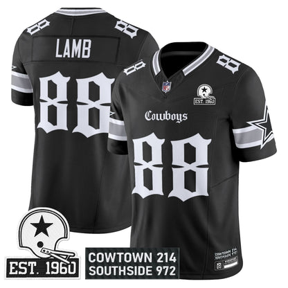 Dallas Cowboys 'Gothic Lone Star Edition' Vapor Limited Jersey - All Stitched