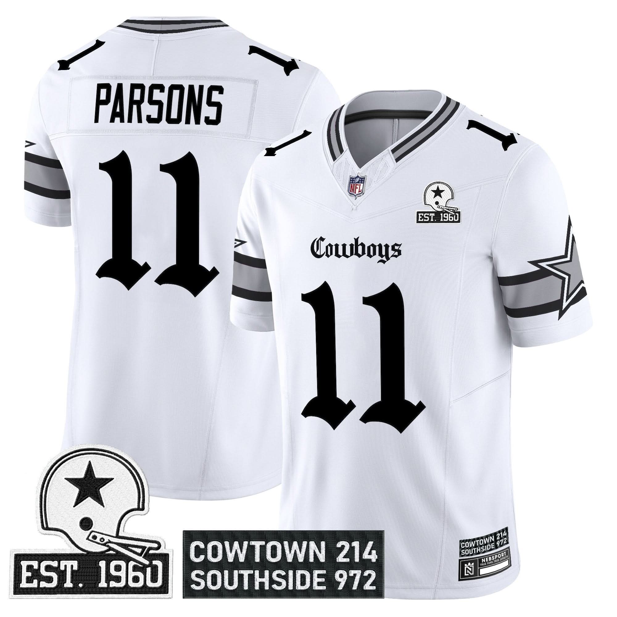 Dallas Cowboys 'Gothic Lone Star Edition' Vapor Limited Jersey - All Stitched