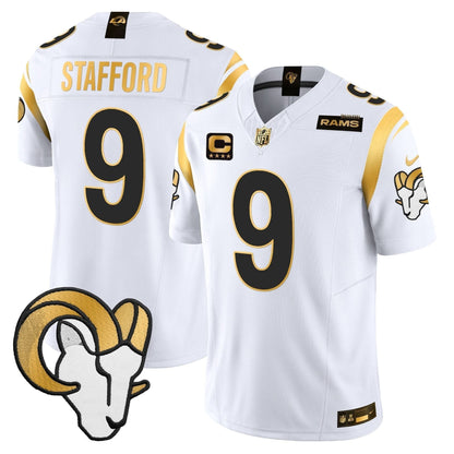 Los Angeles Rams 2024 Gold Vapor Limited Jersey - All Stitched