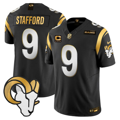 Los Angeles Rams 2024 Gold Vapor Limited Jersey - All Stitched