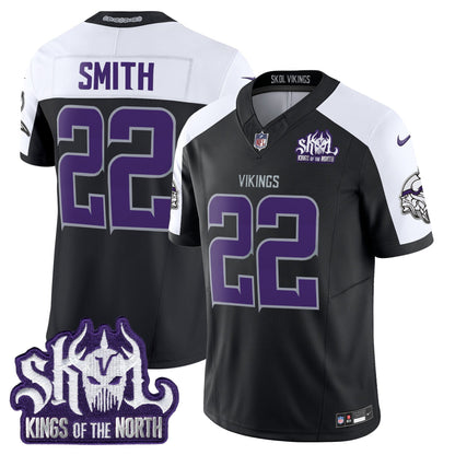 Minnesota Vikings 2025 Winter Warrior Skol Patch Vapor Limited Jersey - All Stitched