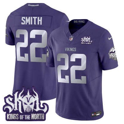 Minnesota Vikings 2025 Winter Warrior Skol Patch Vapor Limited Jersey - All Stitched