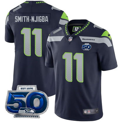 Seattle Seahawks 50th Season Vapor Limited Jersey - All Stitched