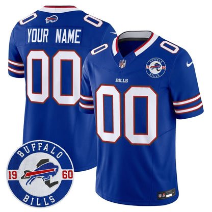 Buffalo Bills 2024 Vapor Limited Custom Jersey - Est. 1960 Patch - All Stitched