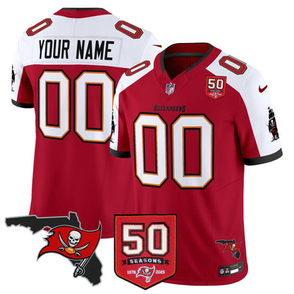 Custom Name/Gender Tampa Bay Buccaneers '76 Vapor Limited Jersey - All Stitched