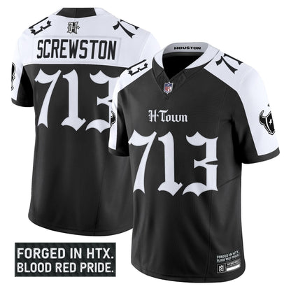 Houston Texans 'Gothic Lone Star Shadows Edition' Vapor Limited Jersey - All Stitched