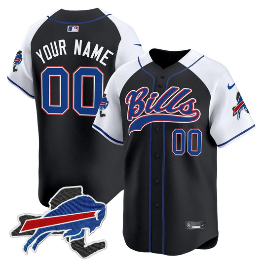 Buffalo Bills 2024 New York Patch Vapor Baseball Custom Jersey - All Stitched