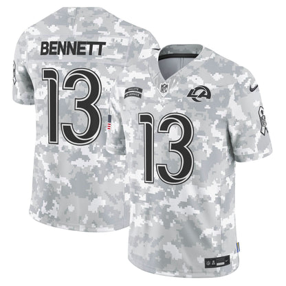 Rams 2024 Salute to Service Vapor Limited Jersey - Arctic Camo - All Stitched
